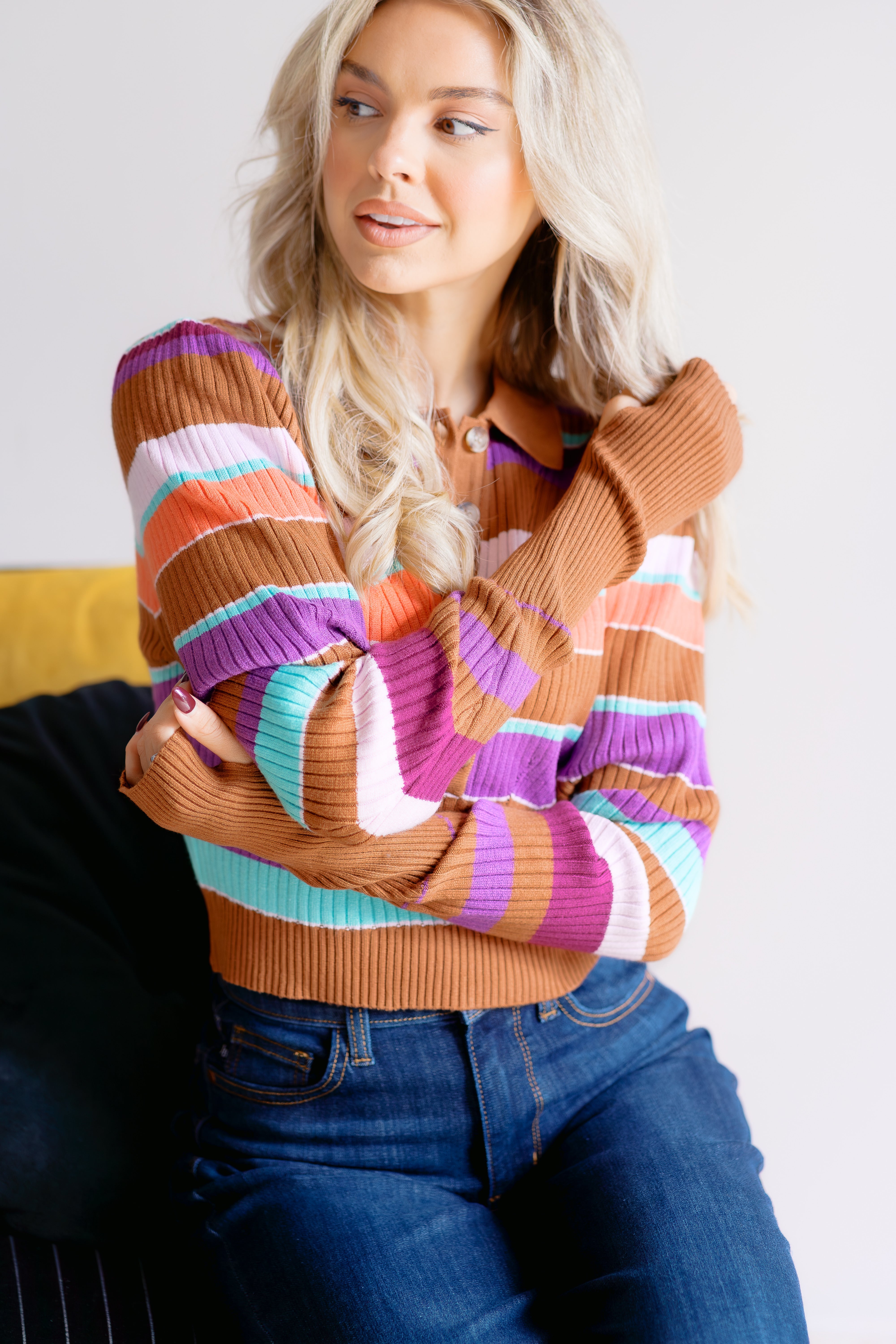 Enchanted Hues Crop Sweater